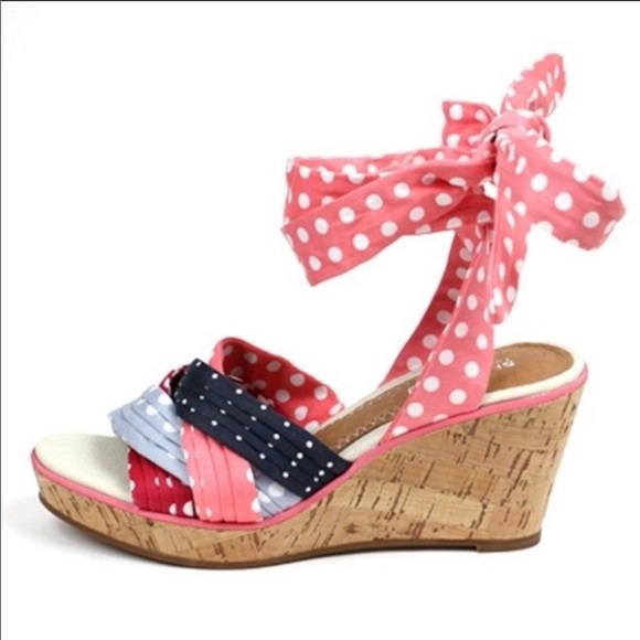 Sperry Shoes - SPERRY Santa Rosa Ankle Wrap Cork Wedge Sandal 7.5